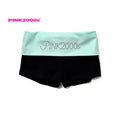 Y2K Rhinestone Fold-Over Waist Shorts – Mint