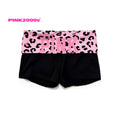 Y2K Fold-Over Waist Shorts – Pink Cheetah Print